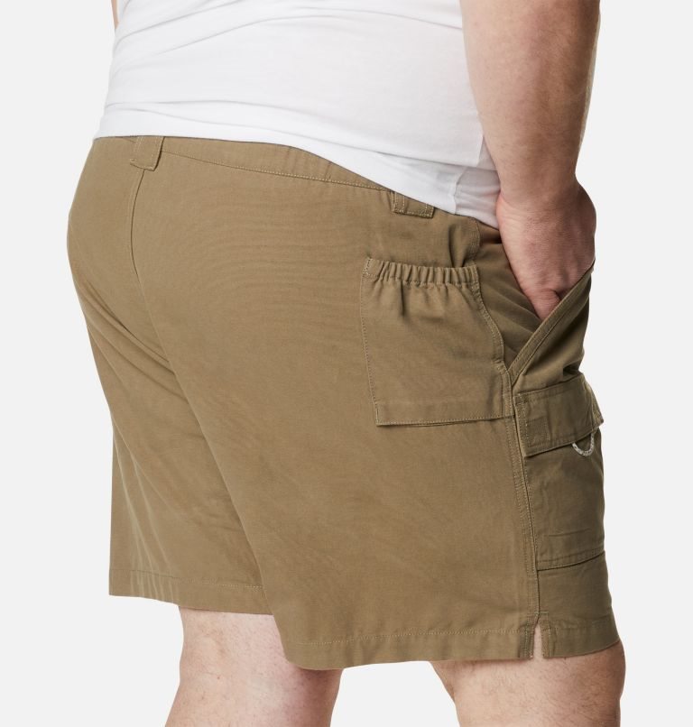 Men's Columbia PFG Brewha II Shorts Khaki | Plus Size CA-D4L30